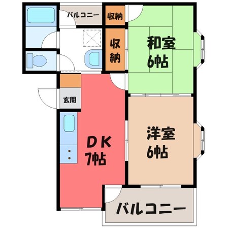 セゾンドみずきの物件間取画像